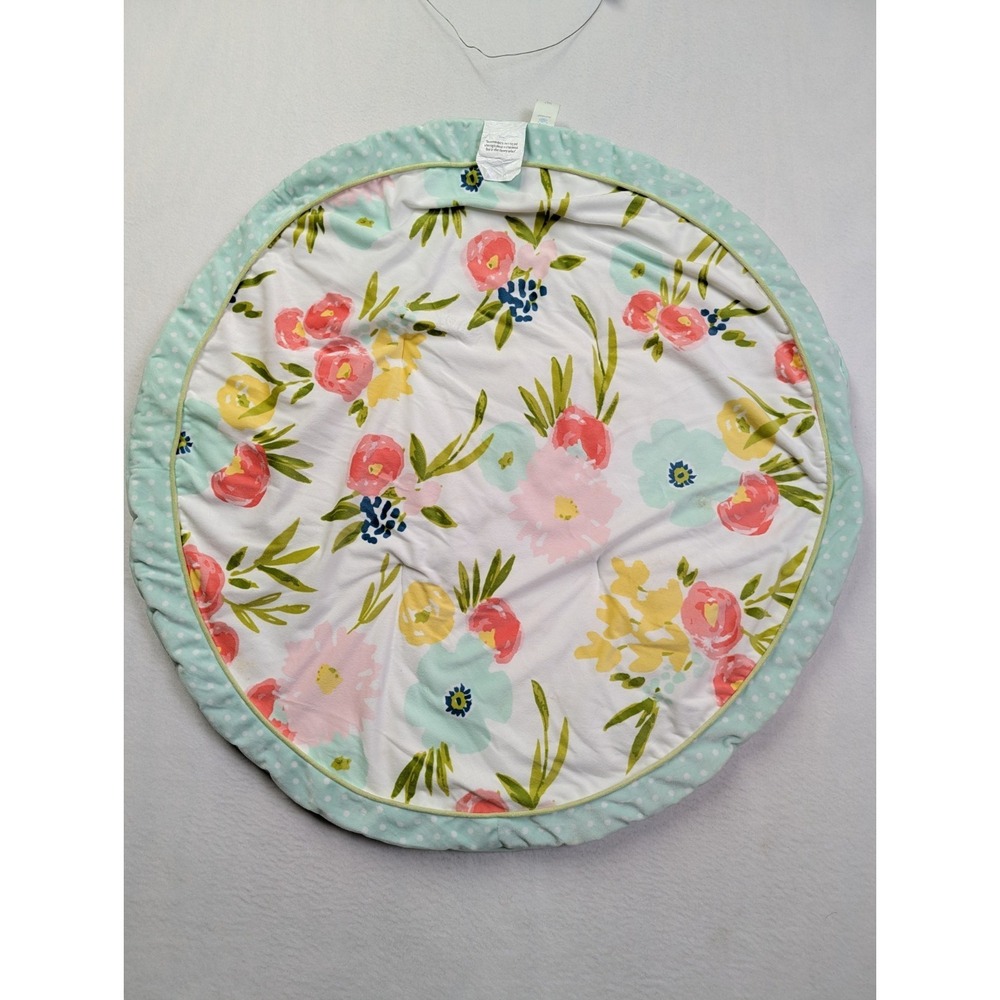 Cloud Island Round‎ Floral Baby Mat 2019 Green Circle